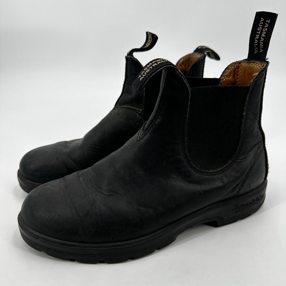Blundstone 510 Original Chelsea Boots Black Leather Pull On Mens Size 5 Workwear